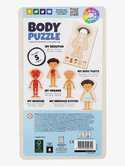 Barbo Toys Kropspuslespil, Blå