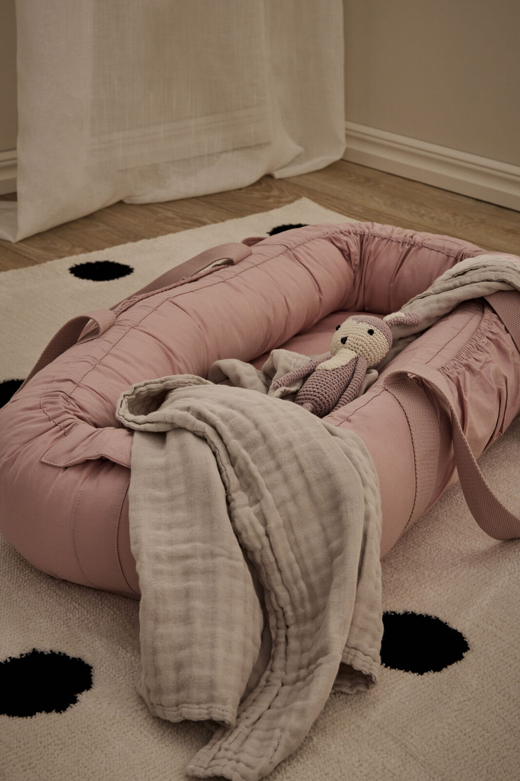 Alice & Fox ASTRID Babynest, Lyserød