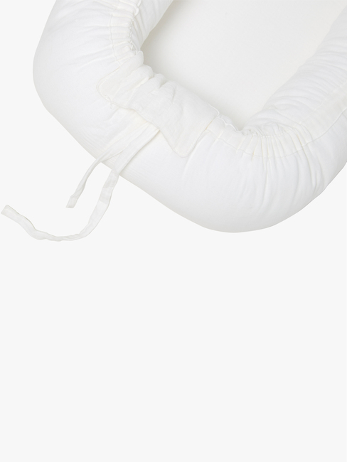 Alice & Fox ALBA Babynest med Håndtag, White Muslin