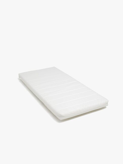 JLY TYRA Juniorseng med Rutsjebane & Madras 90x190, Hvid