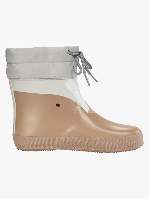 Viking Alv Paw Print Barefoot Gummistøvler, Beige