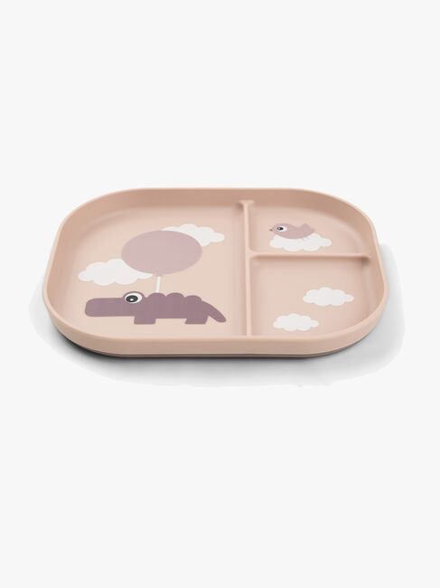Done By Deer Foodie Opdelt Tallerken Happy Clouds, Pink