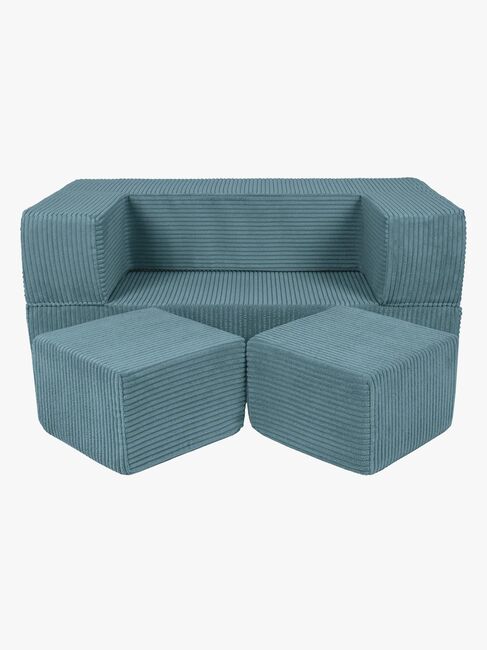 Meowbaby Play Aesthetic Cube  Bygbar Sofa, Turkis
