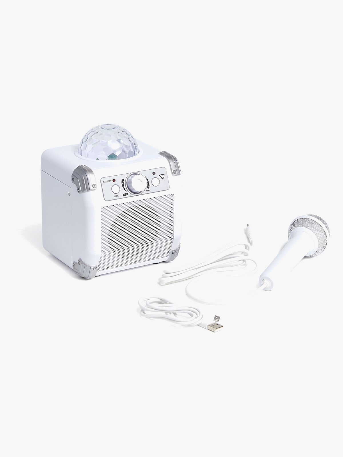 Cloudberry Castle Karaokemaskine med Mikrofon og Diskokugle