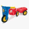 Dantoy Trailer Gummihjul, Rød/Blå