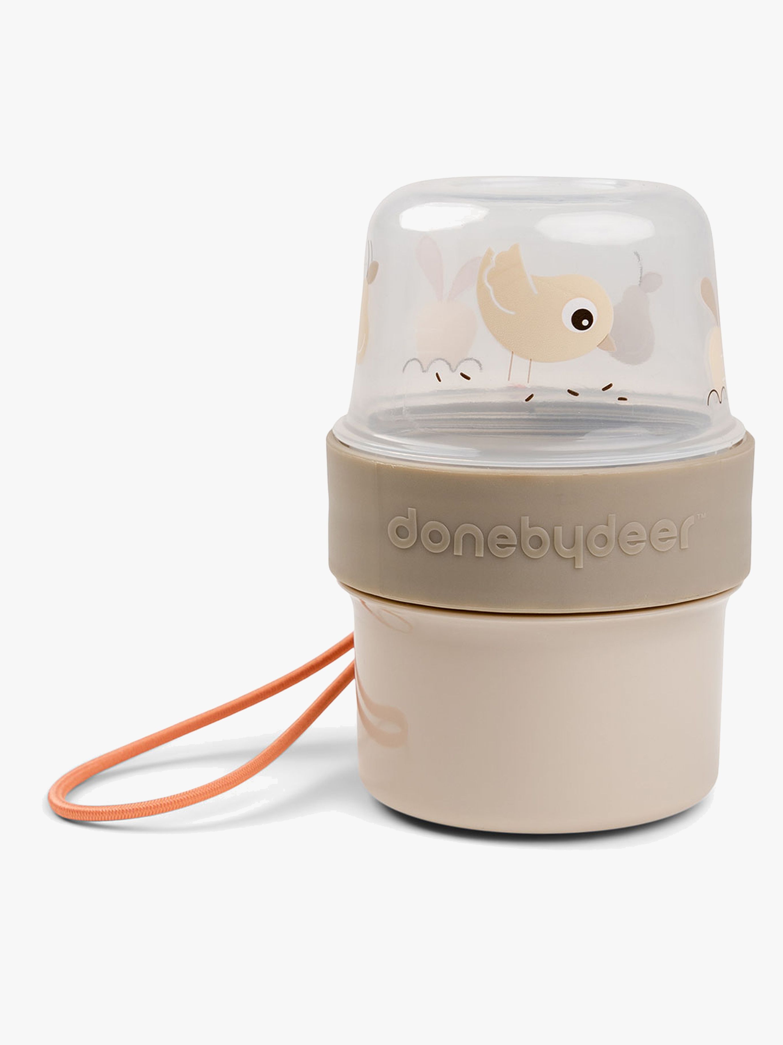 Done By Deer Birdee To Go Two-Way Snackbeholder, Sand