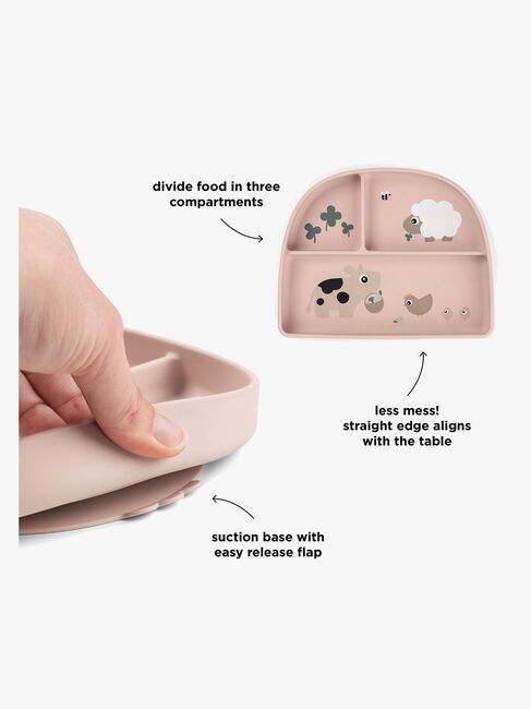 Done By Deer Tiny Farm Opdelt Tallerken, Powder