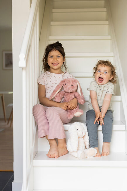 Teddykompaniet Bamse Kanin Linnea 30 cm, Misty rose