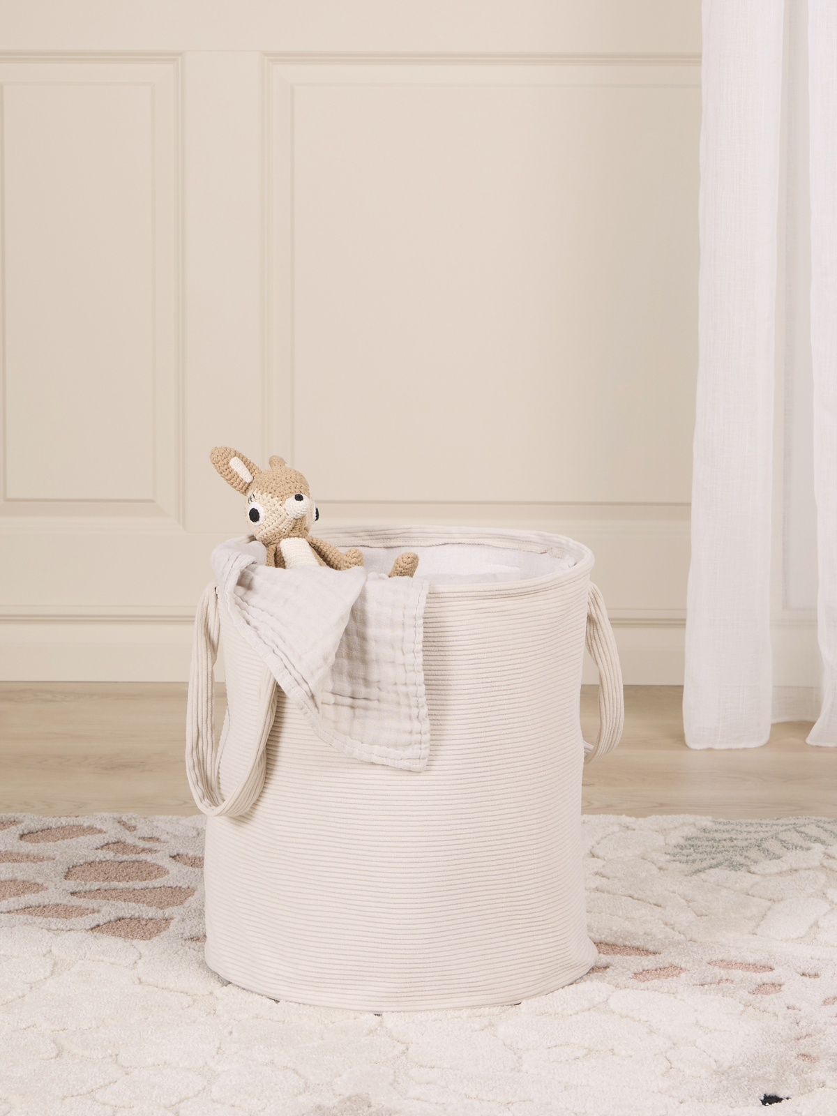 Alice & Fox ABLE Opbevaringskurv, Beige Manchester