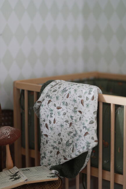 Elsa Beskow Tomtebobarnen Quiltet Tæppe, Grøn