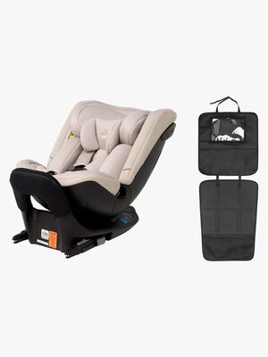 Beemoo Rotate i-Size Autostol inkl. 3-i-1 Sædebeskytter, Oat/Black