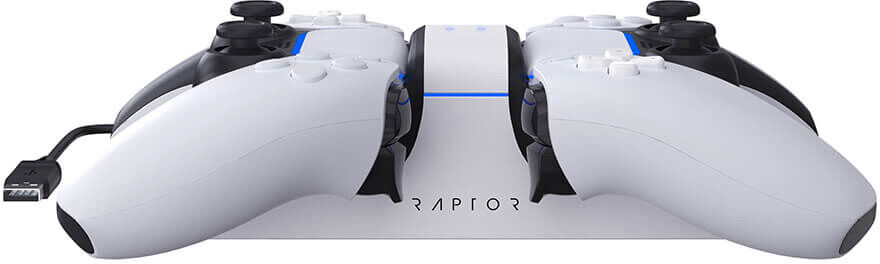 RAPTOR Oplader til Spillekonsol Dual PS5