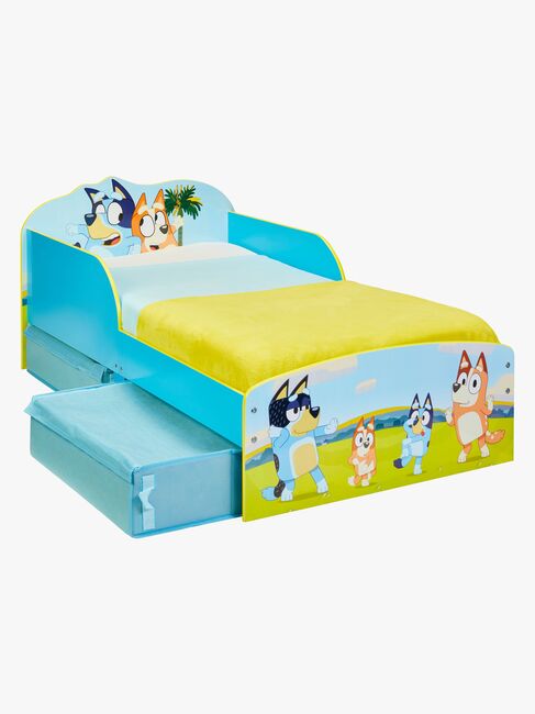 Bluey Juniorseng med Opbevaring 70x140, Blå