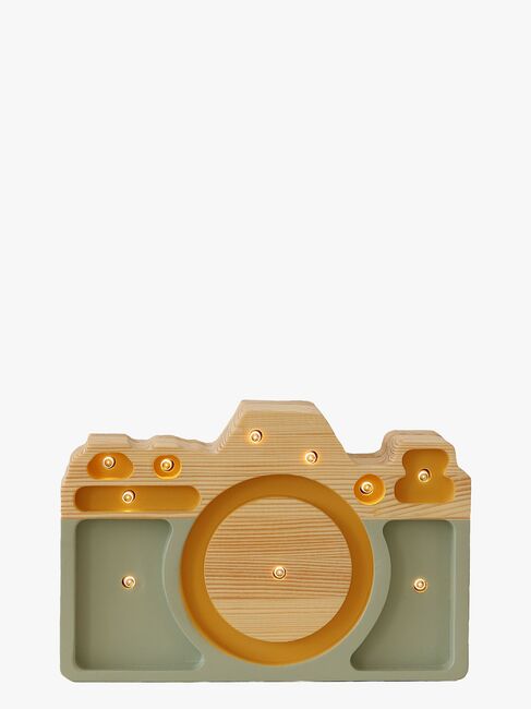 Little Lights Lampe Kamera, Grøn/Gul