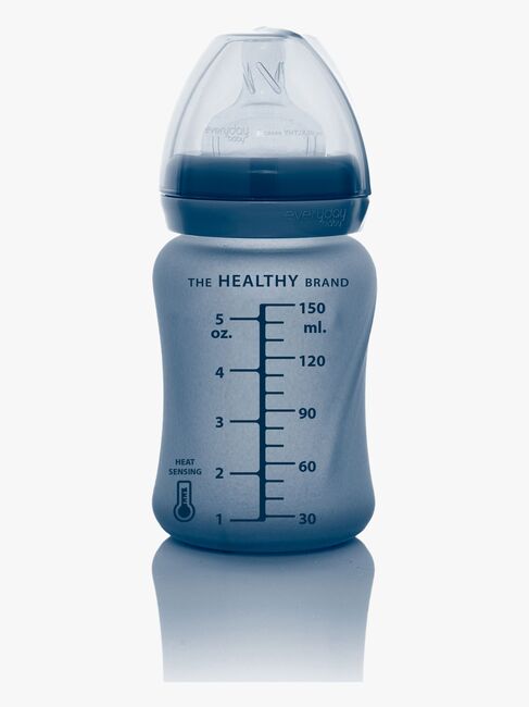Everyday Baby Varmeindikator Sutteflaske Glas 150 ml Blåbær