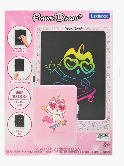 Lexibook Flerfarvet E-Ink Tegnetablet med Stenciler 14 Tommer
