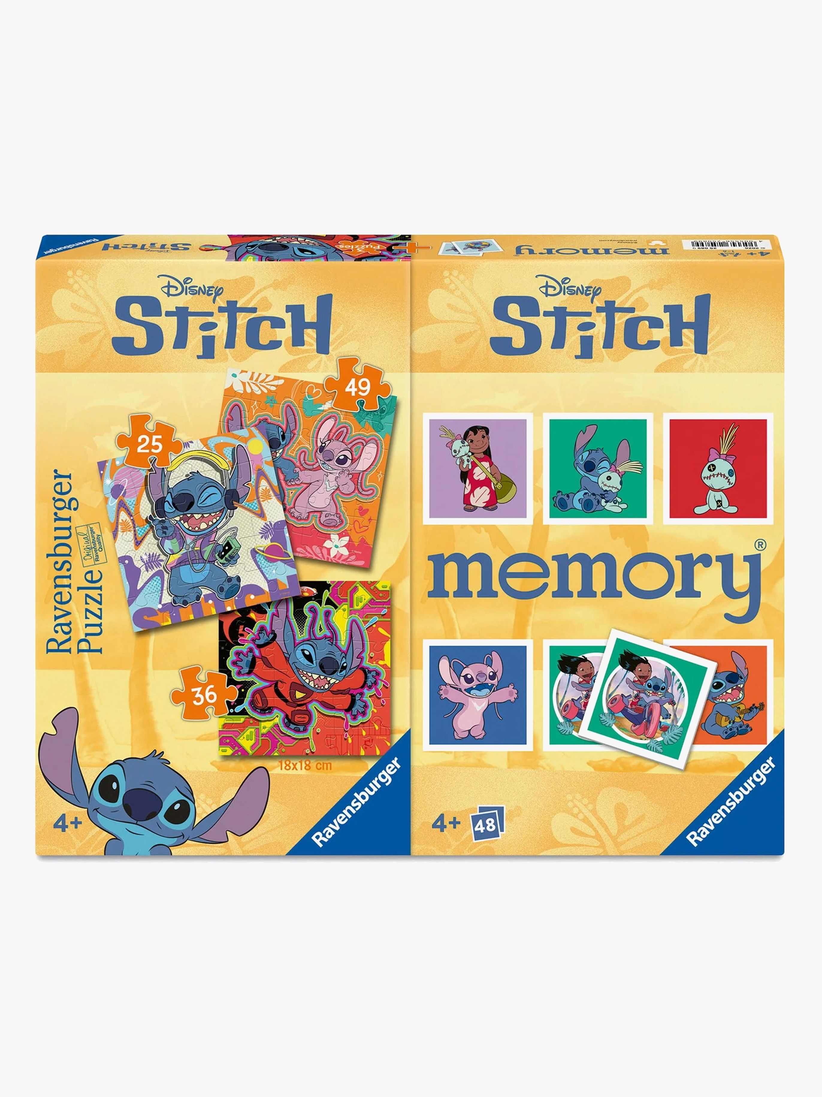 Ravensburger Stitch Puslespil 3-i-1 + Huskespil