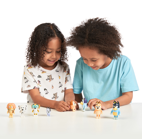 Bluey Figursæt Familie & Venner 8-pak