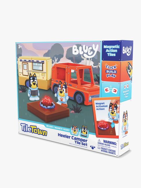 Tile Town Bluey Magnetisk Byggesæt Campingvognssæt