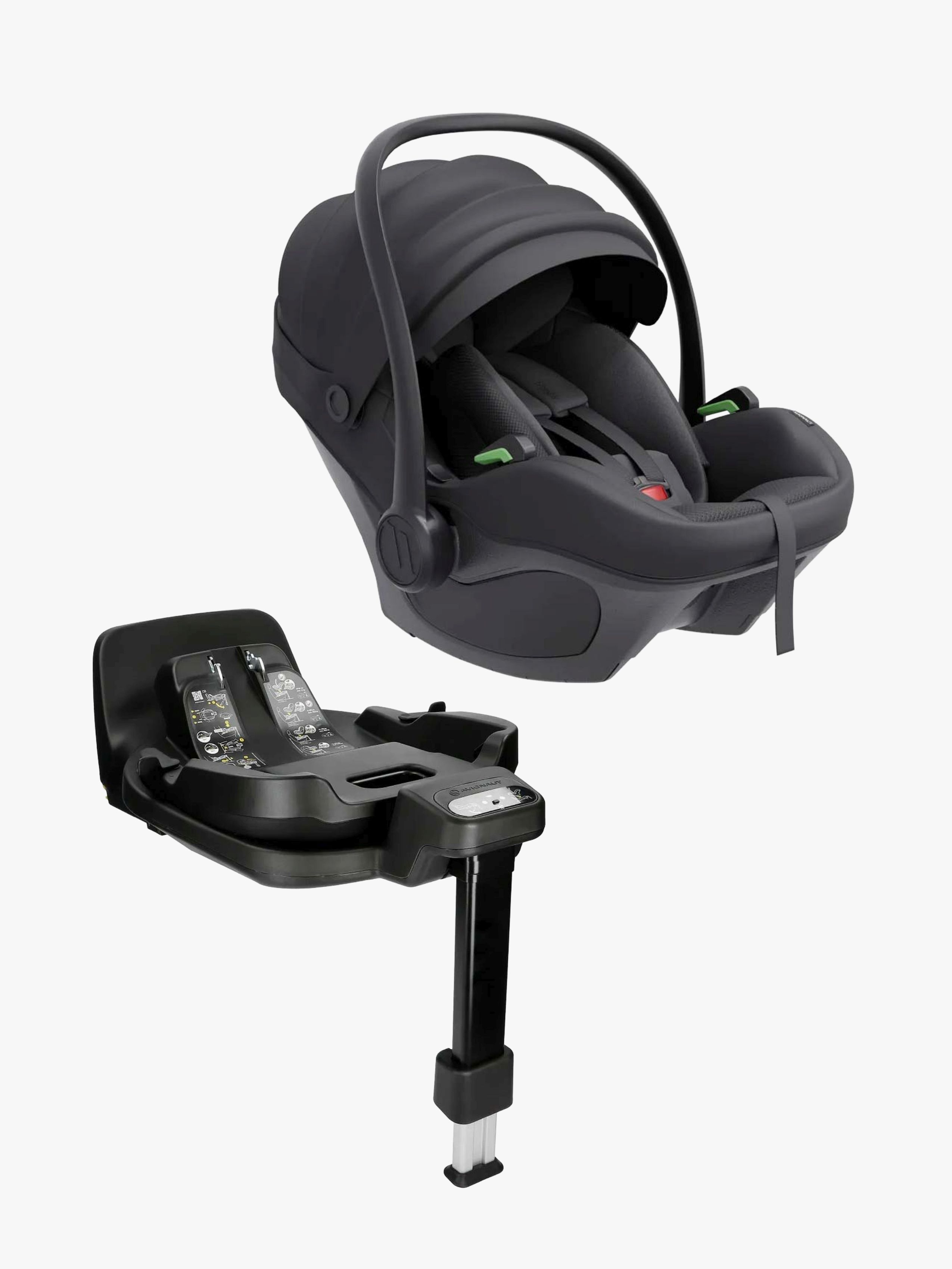 Avionaut Pixel 3 Babyautostol Inkl. IQ Orbit Base, Sort