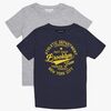 Luca & Lola Paulo T-Shirt 2-pak, Navy/Grey Melange