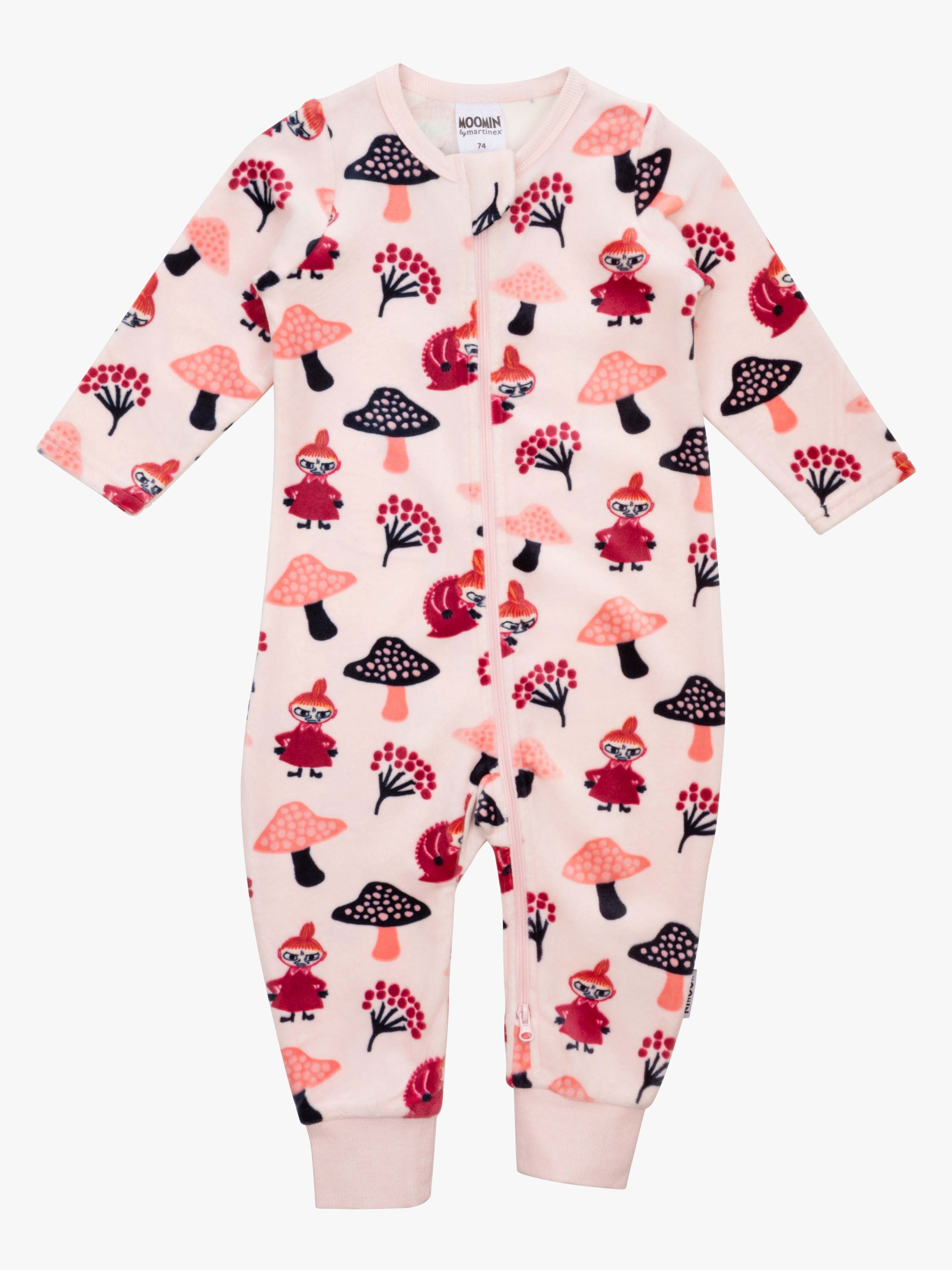 Moomin by Martinex Svampeudflugt Velourpyjamas Baby, Pink, 68