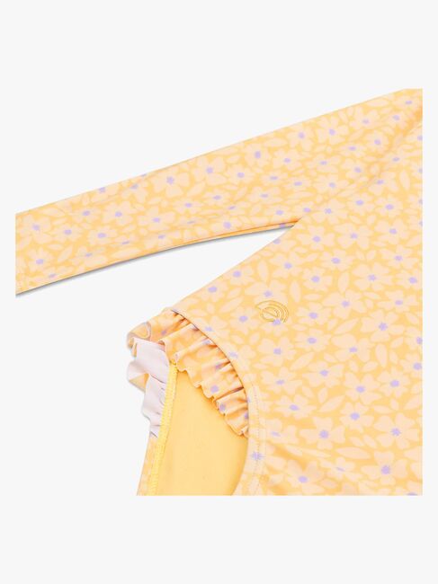 Swim Essentials  Langærmet UV-Dragt, Florish Yellow
