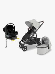 UPPAbaby CRUZ V2 Duovogn inkl. Beemoo Route i-Size Autostol Baby & ISOFIX Base, Anthony Grey/Black Stone