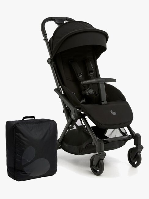 Beemoo Easy Fly Lux 4 Klapvogn inkl Padded Transporttaske, Jet Black