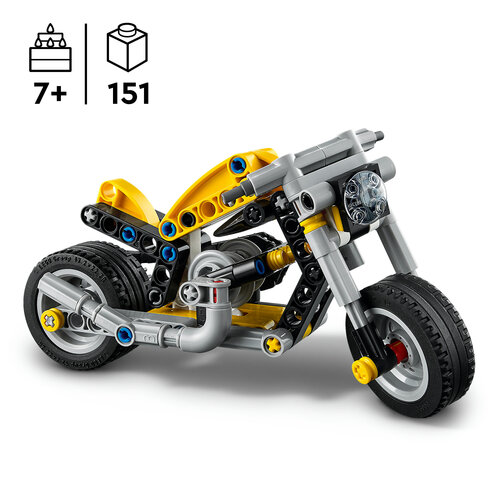 LEGO Technic 42225 Gul motorcykel