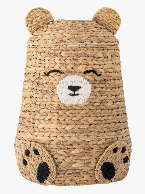 Bloomingville Timone Opbevaringskurv med Låg, Natur