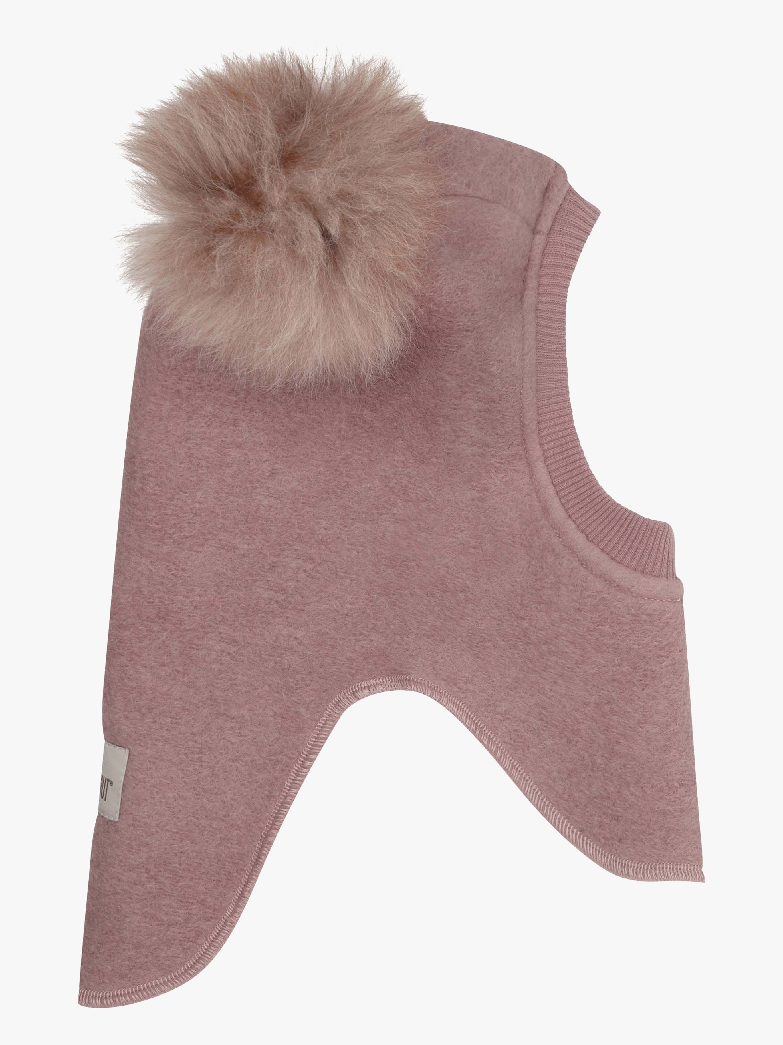 HUTTEliHUT Uldelefanthue Med Pompomer Alpaka, Deauville Mauve, 53
