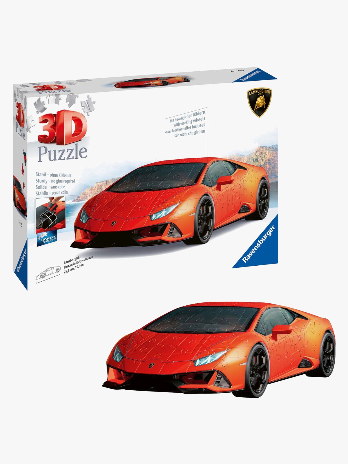 Ravensburger Lamborghini Huracán EVO MK2 3D-puslespil 156 Brikker