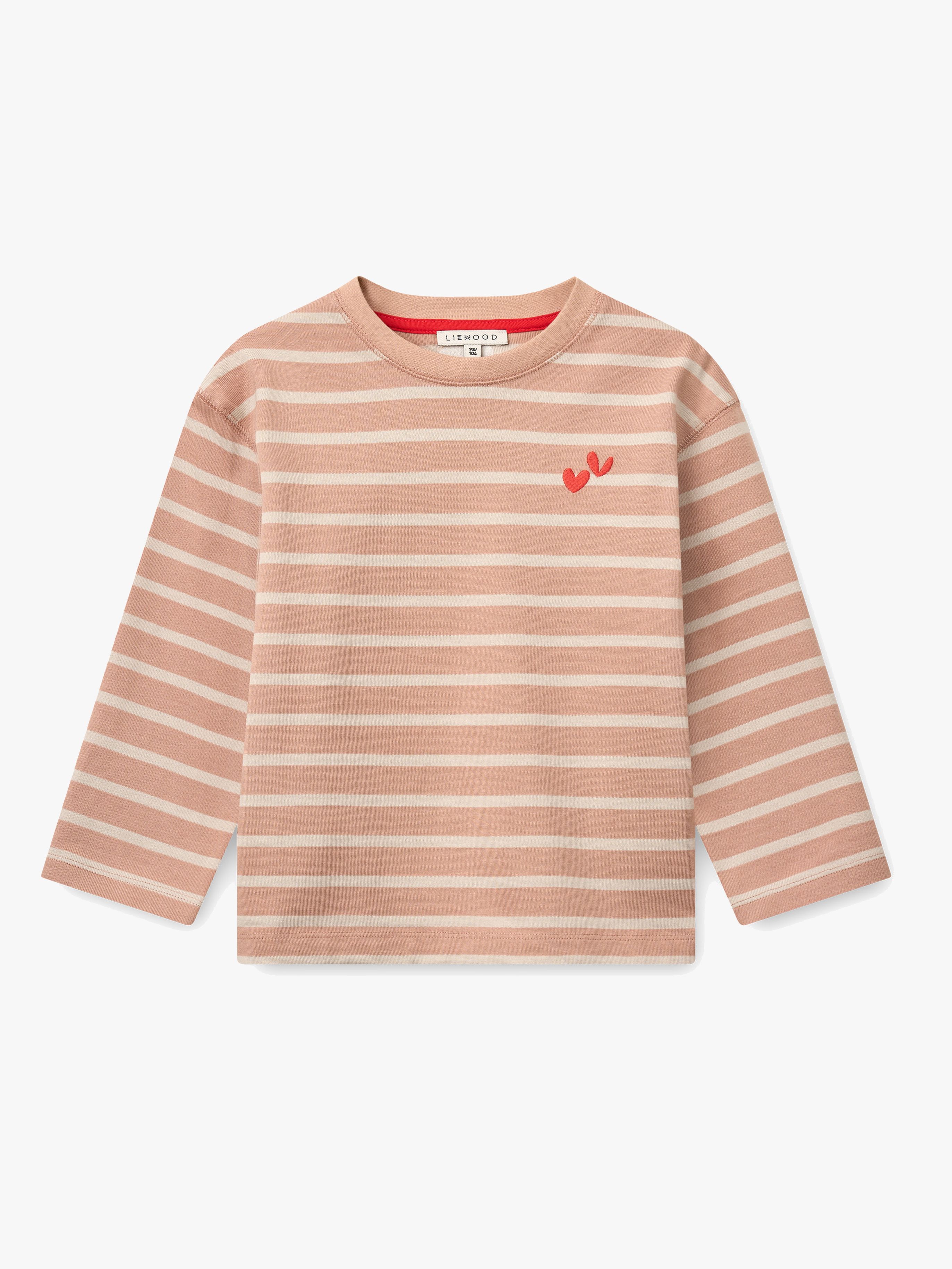 LIEWOOD Tyler T-shirt, Pale Tuscany / Sandy Stripe, 110-116