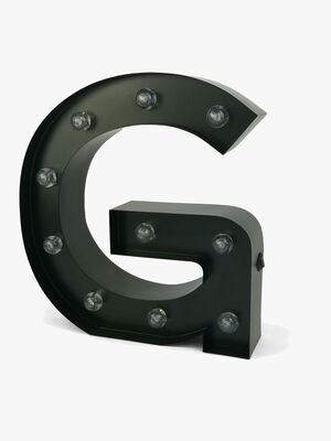 Minitude Bogstavslampe G, Sort