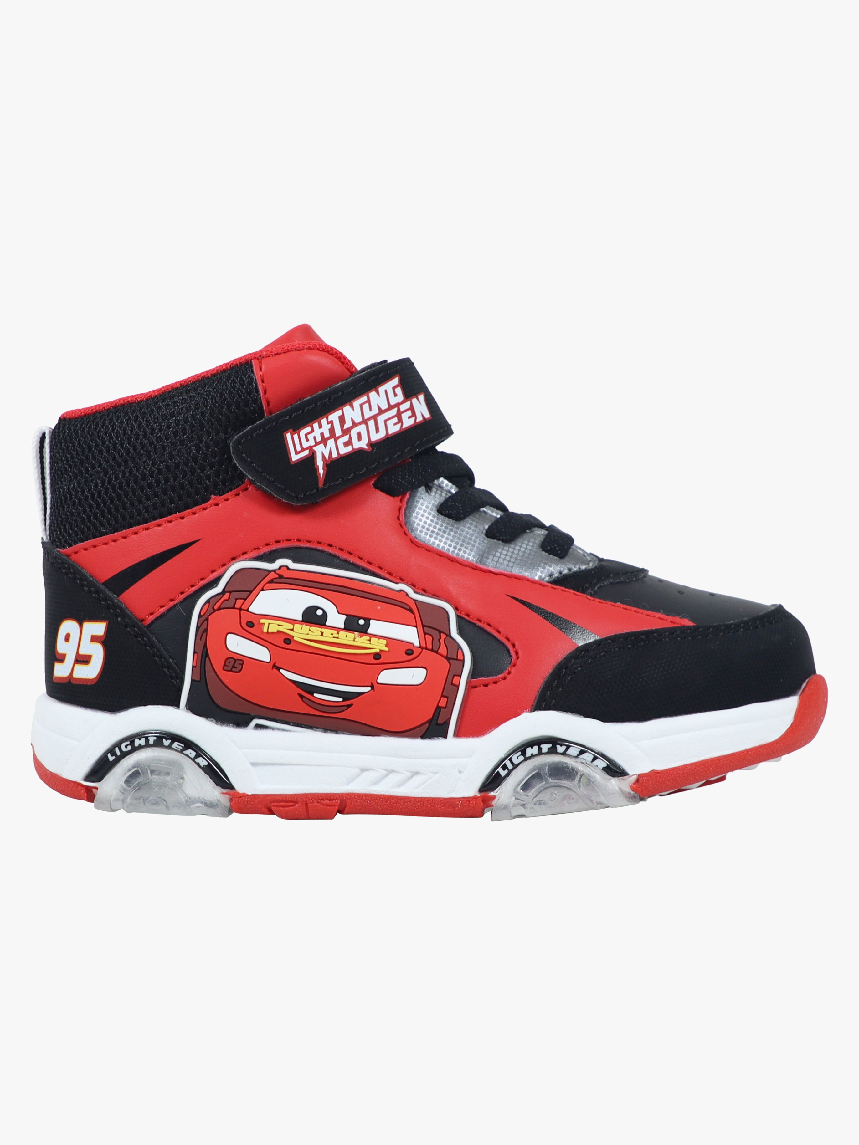 Disney Cars Mid Blinkende Sneakers, Sort, 30