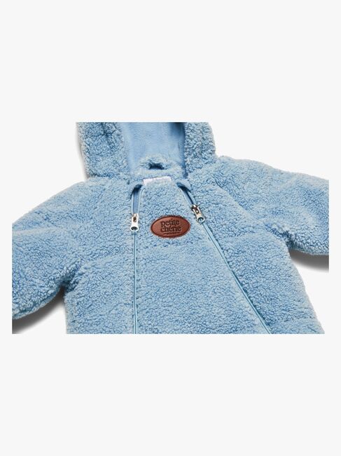 Petite Chérie Blanche Kørepose 2-in-1 Teddy, Blue Fog