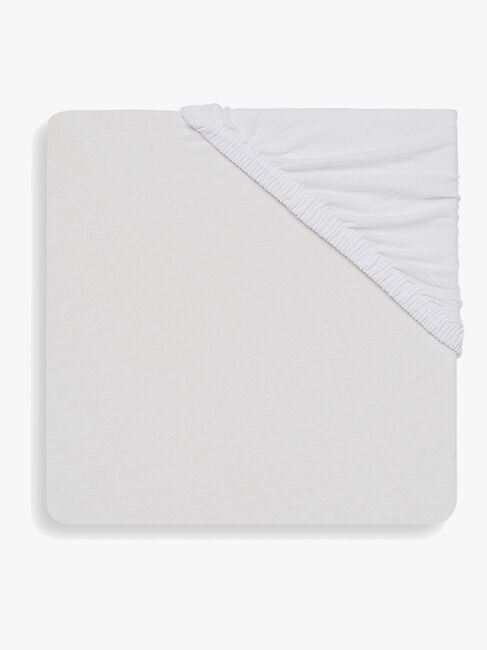 Jollein Stræklagen Bomuldsstretch 60x120, Hvid