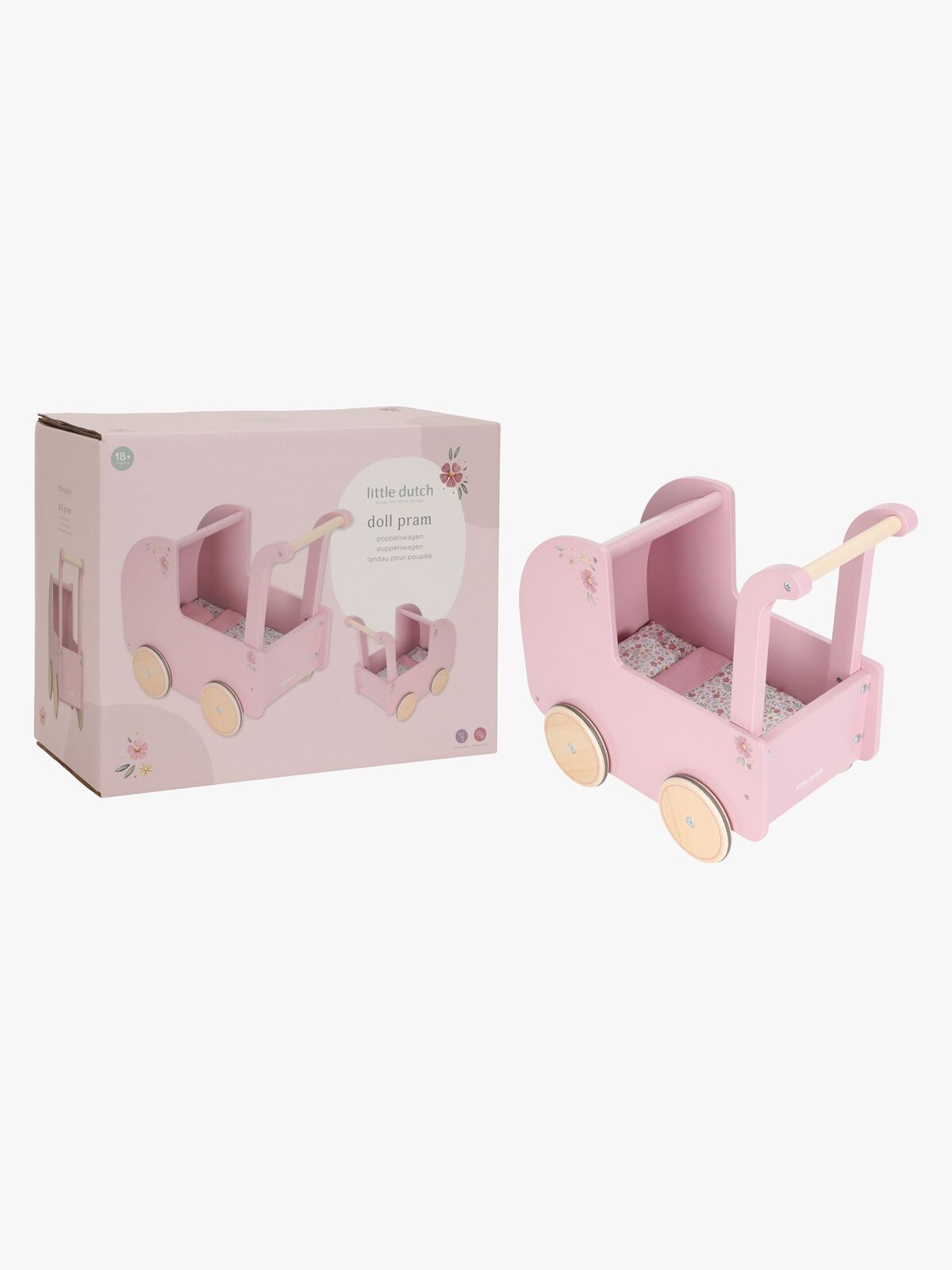 Little Dutch Dukkevogn med Sengesæt