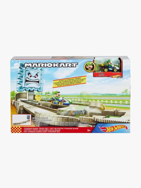 Hot Wheels Mario Kart Thwomp Ruins Track Set