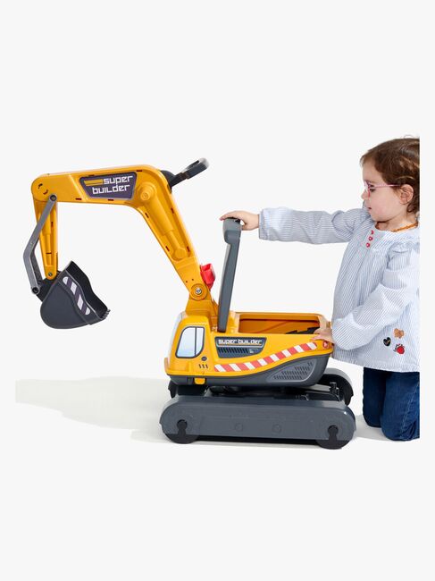 Falk Ride-on-gravemaskine Super Builder, Gul