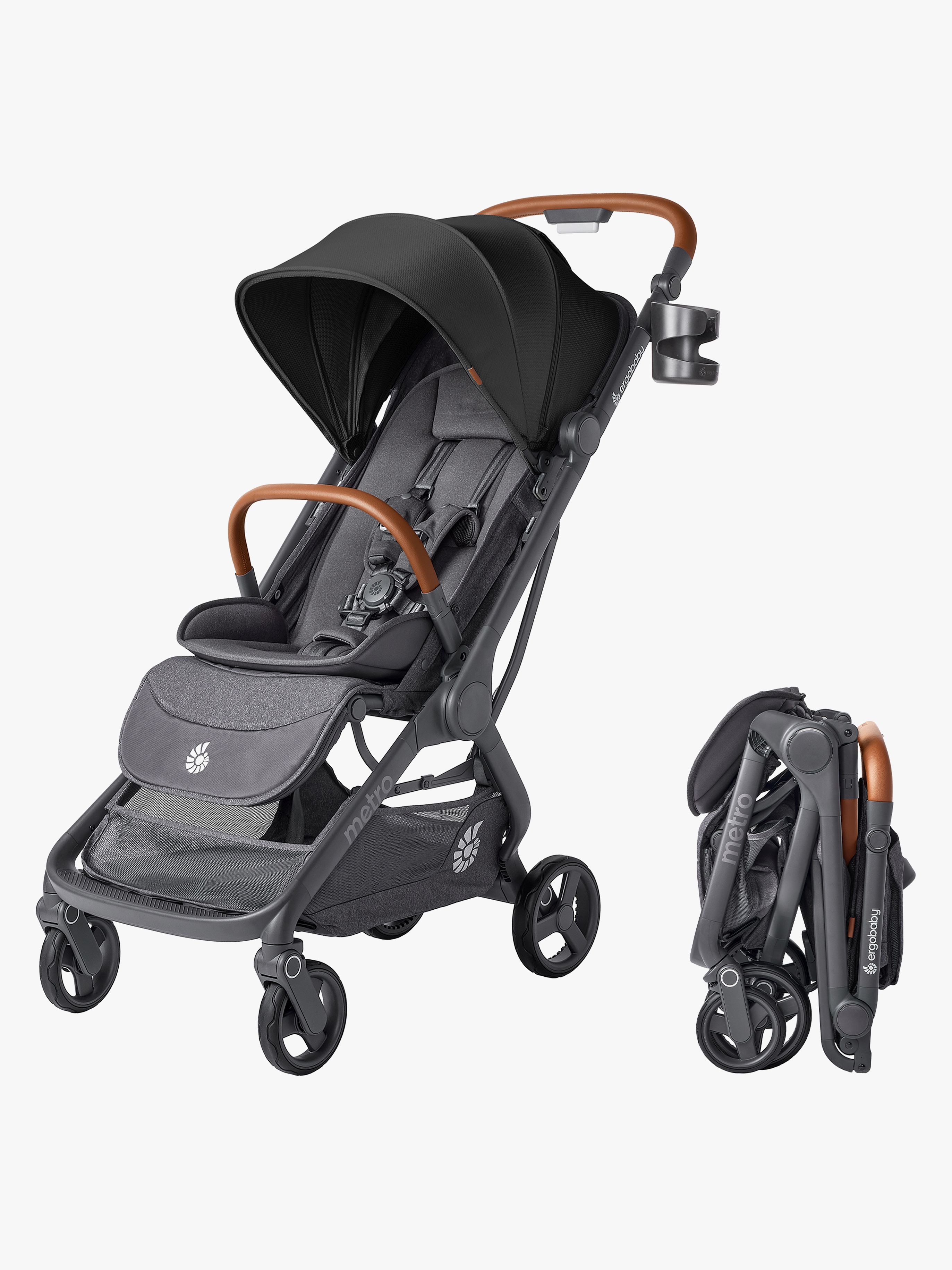 Ergobaby Metro 3 Deluxe Klapvogn, Jet Black