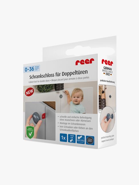 Reer Skabslås til Dobbeltdøre, Grå