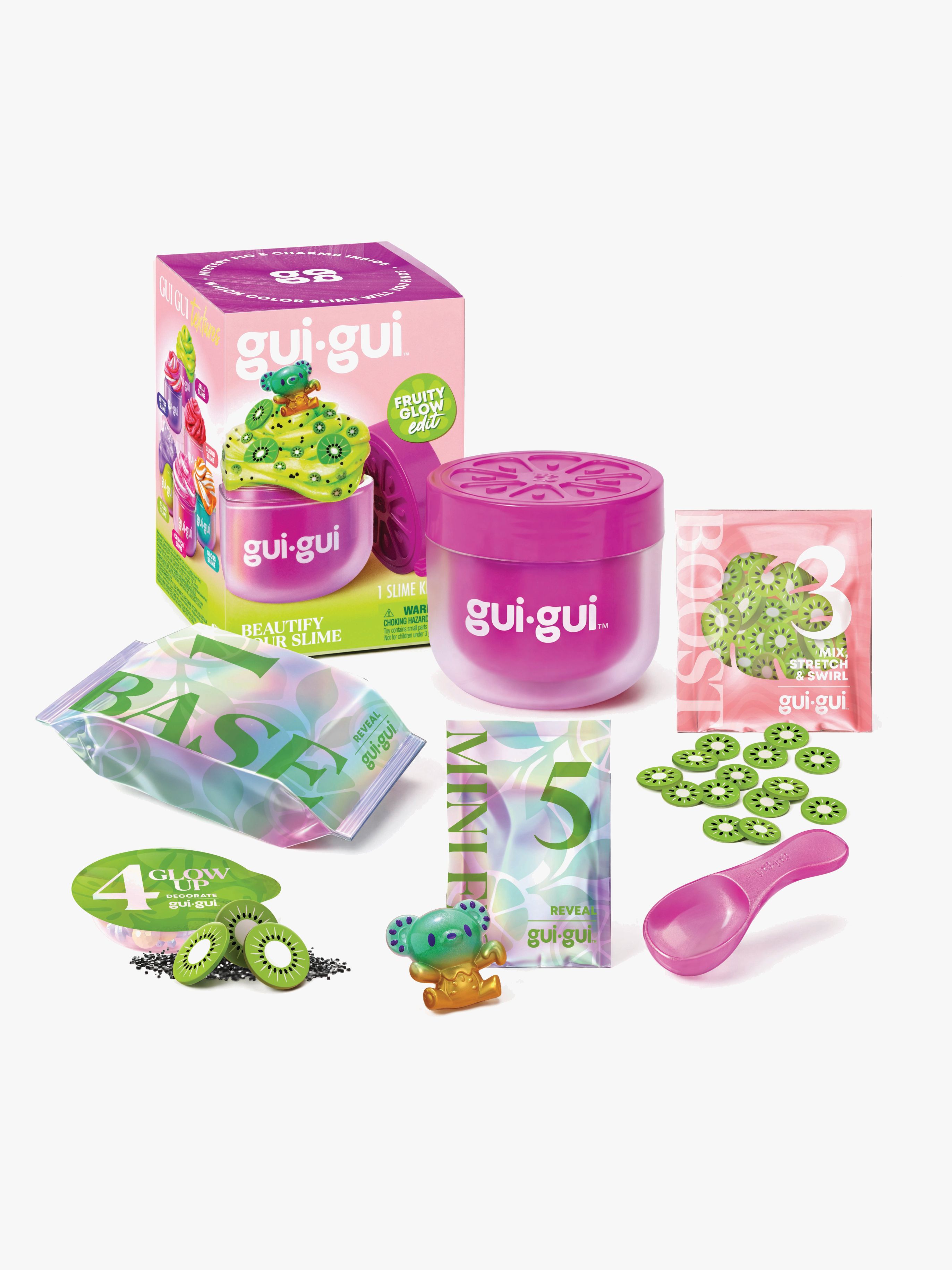 Gui Gui Strukturmasse Fruity Glow Kiwi, Grøn