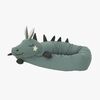 Roomate Long Dragon Crib Bumper, Sea Grey