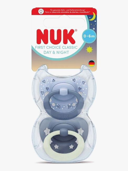 NUK First Choice Classic Day & Night Sut 2-Pak, Blå N175396-Blue-4552_3a.jpg