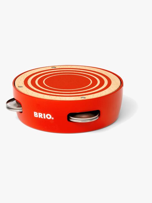Brio 30263 Tambourine Instrument, Rød