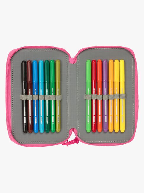 Disney Princess  Fyldt Penalhus med 3 Rum 37 Dele, Pink