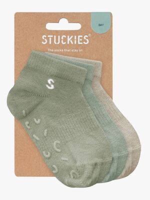 STUCKIES Ankelsokker Anti-slip 3-pak, Bay