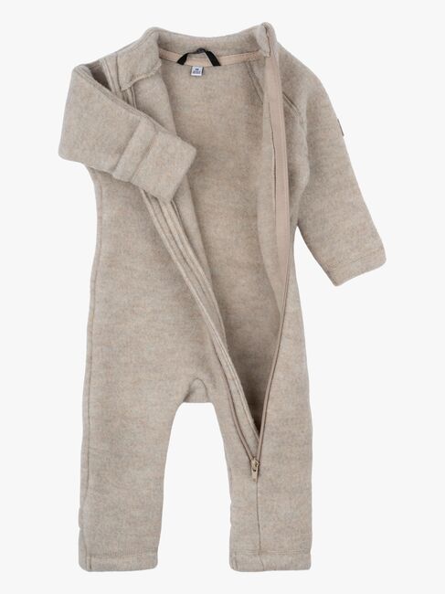 Mikk-Line Ulddragt Merino, Melange Offwhite